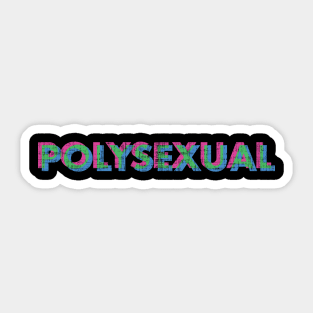 Polysexual Anaglyph Sticker